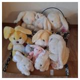 Assorted stuffed bunnies