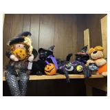 Shelf Lot of Halloween Decor