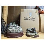 Water Fountain and Kinkade Figures