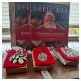 Avon pewter Christmas ornaments, Hallmark