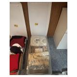 Tote W Assorted Blankets and Tapestries