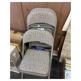 Set of 4 Cushioned Foldable Chairs