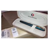 Sheaffer Prelude metallic blue ink pen in snap