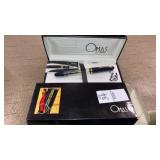 Omas navy blue demonstrator fountain pen in