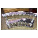 Mirrored desk pen holder display - 8 slots
