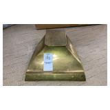 Vintage Austria monogrammed brass desk ink well