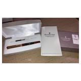 Waterford Beaumont fountain pen w snap case &