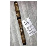 New Banker Art Deco 14k gold plate fountain pen