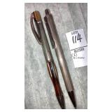 (2) Vintage ink pens - no names