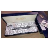 Conklin herringbone grey fountain pen in snap