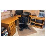 Orman Grubb Oak Computer Desk and Chair NO OTHER