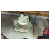 3 Garden Sculptures, Frog, Turtle, and Squirrel