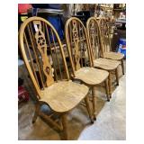 Wooden chairs set of 4