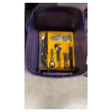 Tote of Assorted Flatware