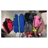 Dog Coats, carrier, life jacket, harness, toys,