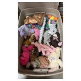 Tote of Various Stuffed Animals