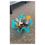 Lot of Easter Decor, Plastic Swung Bowl