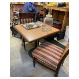 Wooden table and 2 chairs 30in x 30in