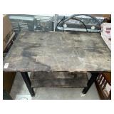 Vintage wooden side table - 38 x 30 x 23 inches