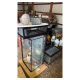 Lot of Reptile Aquarium Boxes, Lights and More
