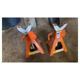 Pair of Orange Jack Stands