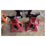 Pair of Red Jack Stands