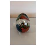 Egg Shaped Colorful Paperweight
