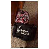 Pink Duffle Bag and Vans BackPack