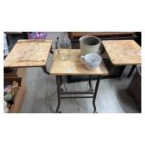 Antique Typing/Serving Utility Cart on Wheels &