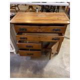 Wooden stand 34 1/2in x 17 1/2in x 29in