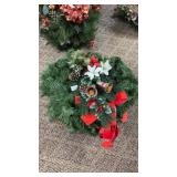 Stack of Christmas Wreaths