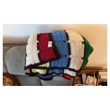 Checkered Pattered Handmade Afghan