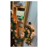 Lighted Garland & Victorian Santa