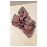 Vintage Cheryl Smeja Leather Mask Wall Hanging