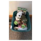 Small Tote of Beanie Babies and WEBKINZ