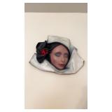 Vintage Cheryl Smeja Leather Mask Wall Hanging