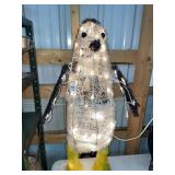 Lighted holiday penguin -32 inches h