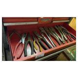 Drawer of Pliers, Tin Snips and More