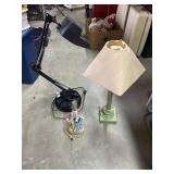 Assorted corded table lamps