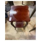 Wooden end table 12in x 12in x 24in