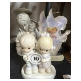 Precious moments, Mary and Jesus and angel