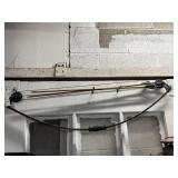 Compound bow with arrows