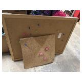 Dry erase and cork boards