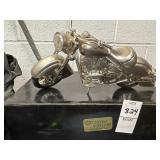 Metal Motorcycle clock