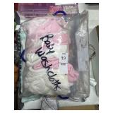 Nursing nightgowns, baby wash clothes and hangers