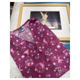 Tinker bell picture and scrub top (M)