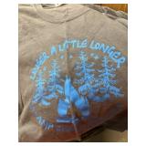 Girl Scout shirt lg, tin, flashlight
