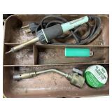 Soldering iron and torch head