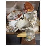 China, salt and pepper shakers and more