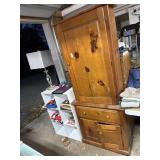 Gun cabinet with keys